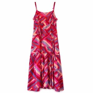 Anthropologie Abel The Label Sienna Tiered Maxi Dress Multicolor Size Medium